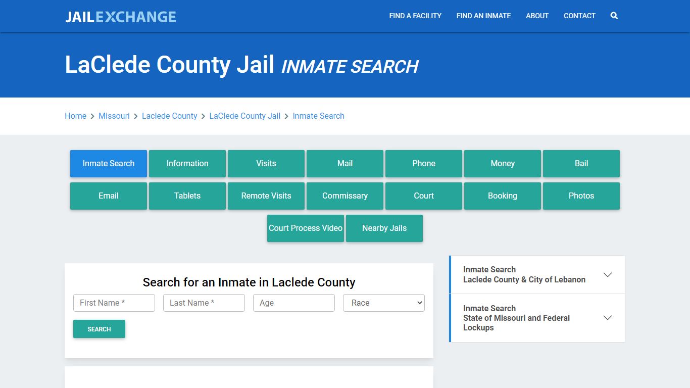 LaClede County Jail, MO Inmate Search: Roster & Mugshots