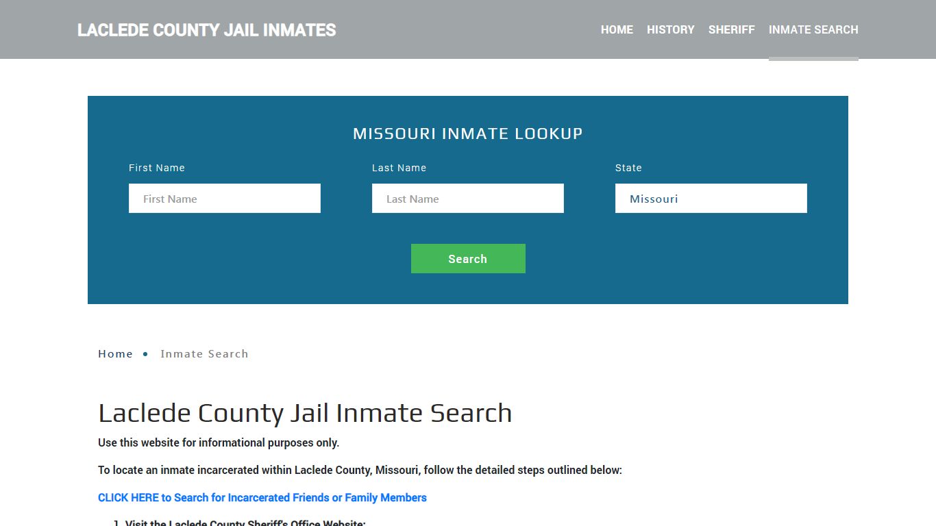 Laclede County, MO Detainee Lookup